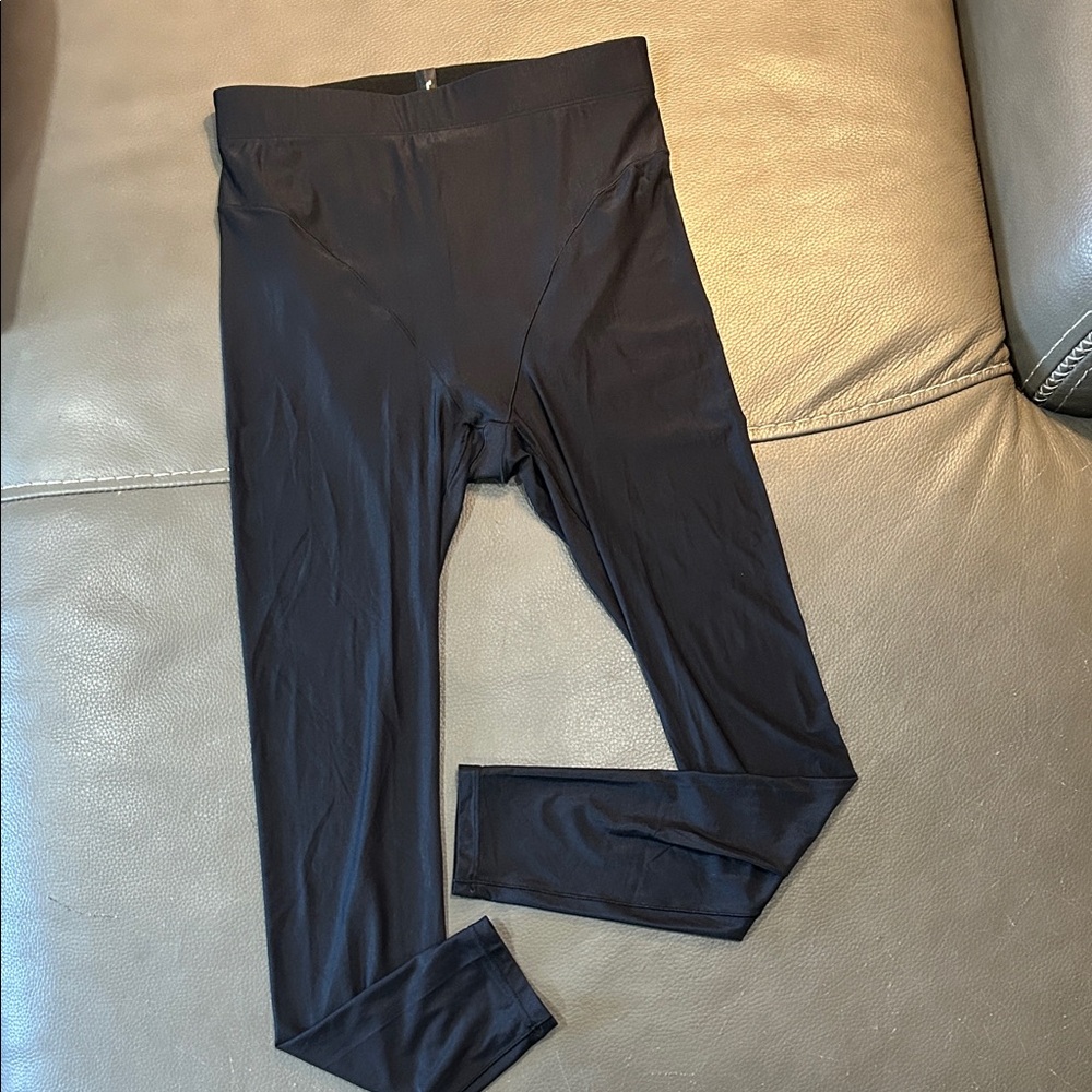 Adam Selman Stylish Black Yoga Pants/Leggings. Sheer design. Size S